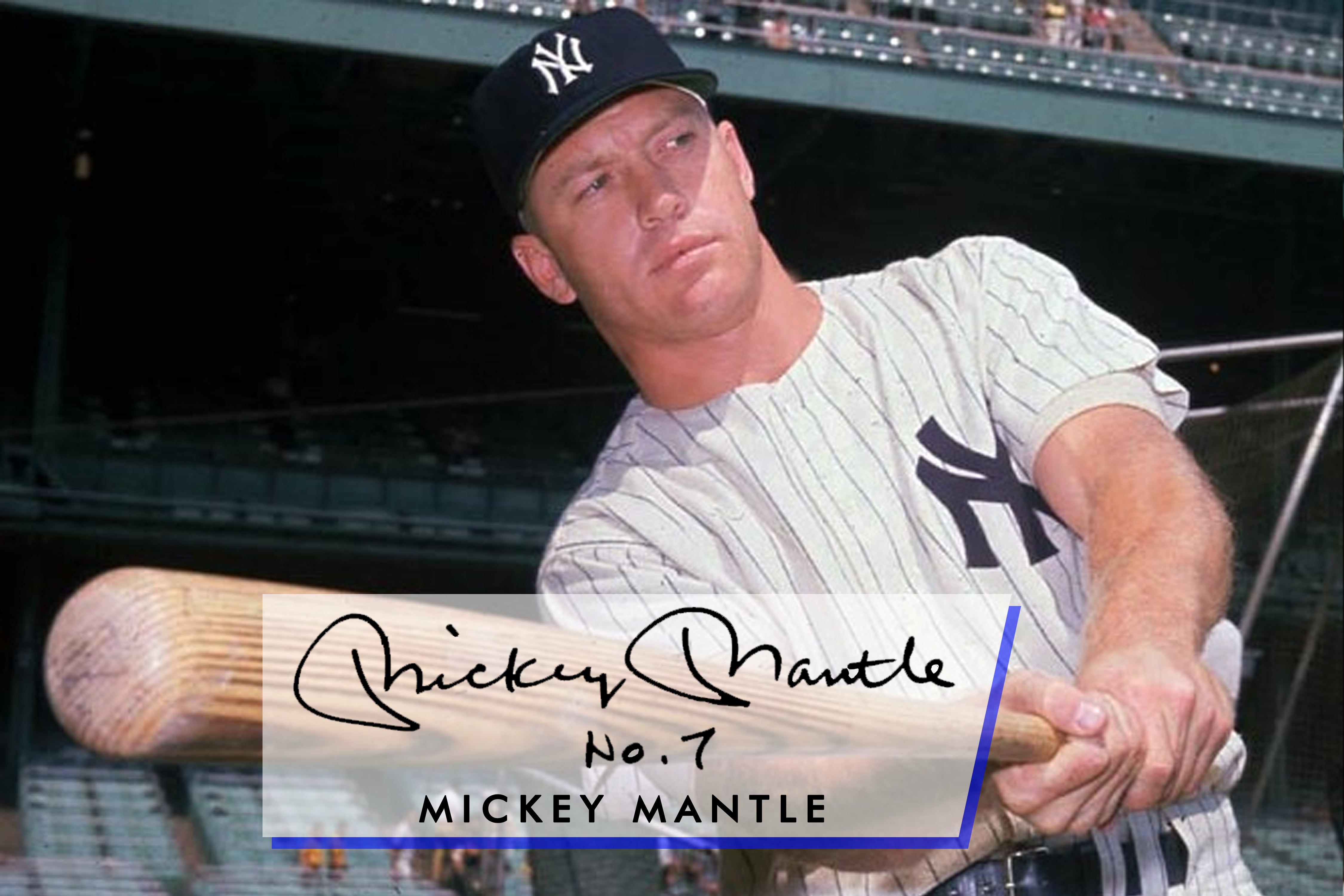  Incredible Mickey Mantle No. 6 Signed Inscribed NY