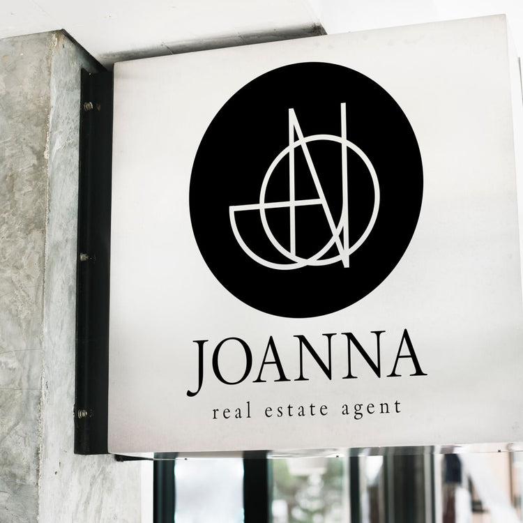 handwritten signature initials JOANNA real estate