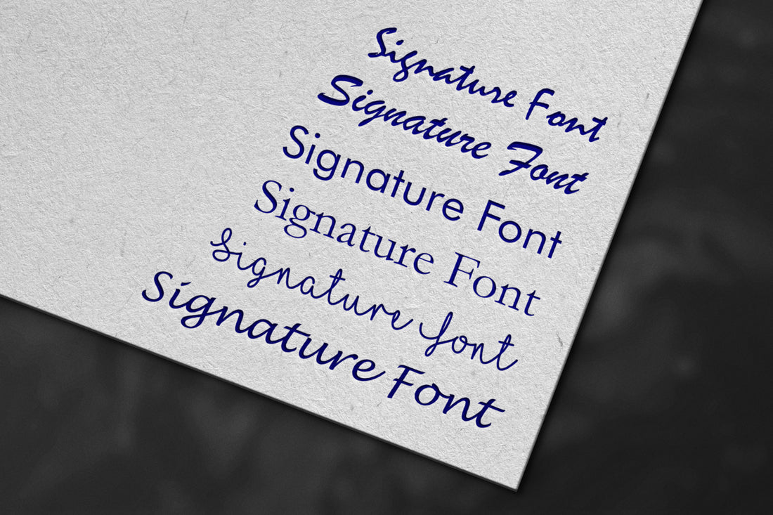 Opdag de bedste skrifttyper til Signaturr, der udstråler professionalisme. Løft dit personlige brand med vores bedste valg til en poleret og stilfuld signatur.