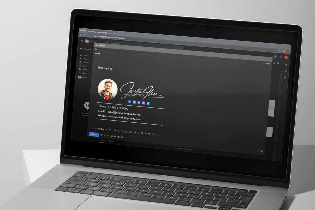 Learn how to optimize your email signature dark mode to maintain readability and branding. From color choices to design elements, follow these tips.