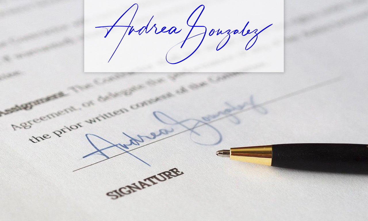 Article Signature Example How To Authenticate A Signature | Artlogo