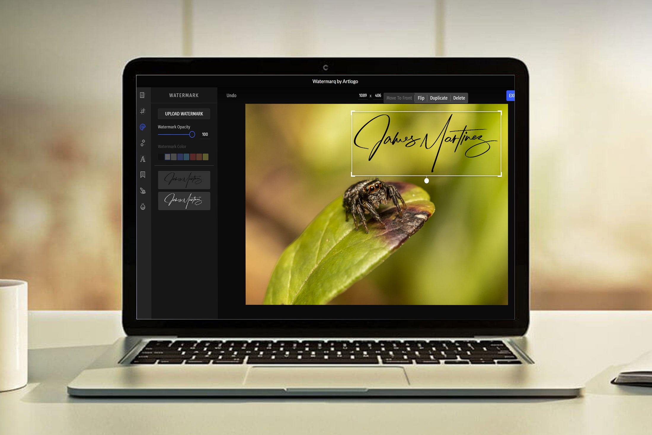 Watermark Signing Example Create A Signature Watermark _ How to Add a Watermark in GIMP (Step-by ...