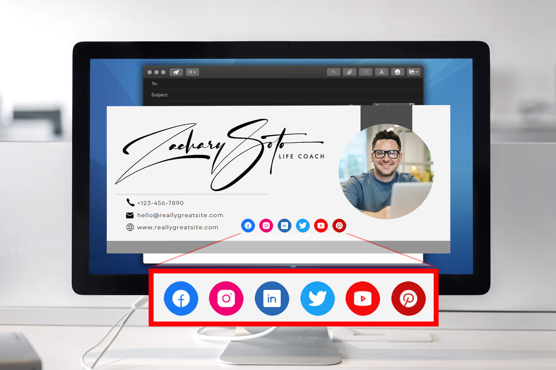 Enhance your brand and expand your online network with social media icons for email signature, a powerful tool for brand boosting and networking.