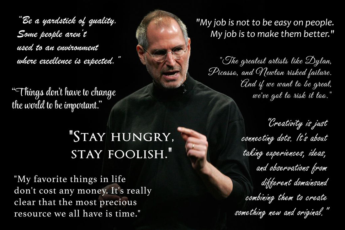 Afdæk visdommen og inspirationen bag Steve Jobs' citater. Få indsigt i hans bemærkelsesværdige tanker og opdag nøglerne til hans bemærkelsesværdige præstationer.