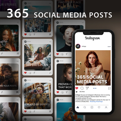 365 Social Media Posts Calendar for Photographers